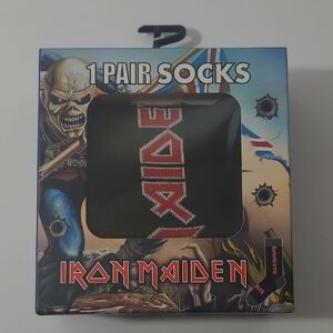 IRON MAIDEN Gift Box Socks- Unisex Size Officially Licensed Crew Socks